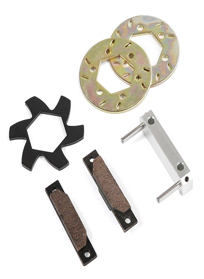 FLMLF طقم وسادات وأقراص فرامل معدنية لسيارات التحكم عن بعد من نوع FLMLF لسيارات HPI ROFUN BAHA ROVAN King Motor BAJA 5B 5T 5SC SS بمقياس 1/5 (فضي أسود) - Image 1